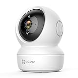 EZVIZ 1080P WLAN IP Kamera, schwenkbare Überwachungskamera Innen mit Zwei-Wege-Audio, Bewegungsverfolgung, IR Nachtsicht für Haustier, Hunde, Babyphone kompatibel mit Alexa, C6N