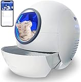 ELS PET Selbstreinigende Katzentoilette: Katzenklo Extra-Groß Automatische Katzentoilette mit APP-Kontrolle & Sicherer Alert & Smart Health Monitor für Mehrere Katzen