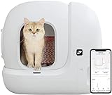 PETKIT Pura Max Selbstreinigende Katzentoilette xSecure/Geruchsbeseitigung/APP Control Automatische Katzentoilette für mehrere Katzen…
